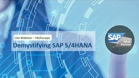Webinar (UK/Europe) - Demystifying SAP S/4HANA | JK Tech