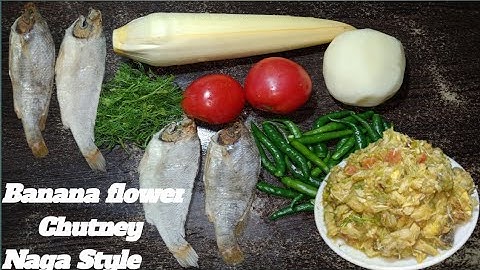 Naga Style Chutney Banana Flower  with Potato | Naga Village Food Recipe | Ppnagavlog