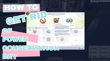 HOW TO GET RID OF POWER CONSERVATION DAY & THOSE ANNOYING NAP