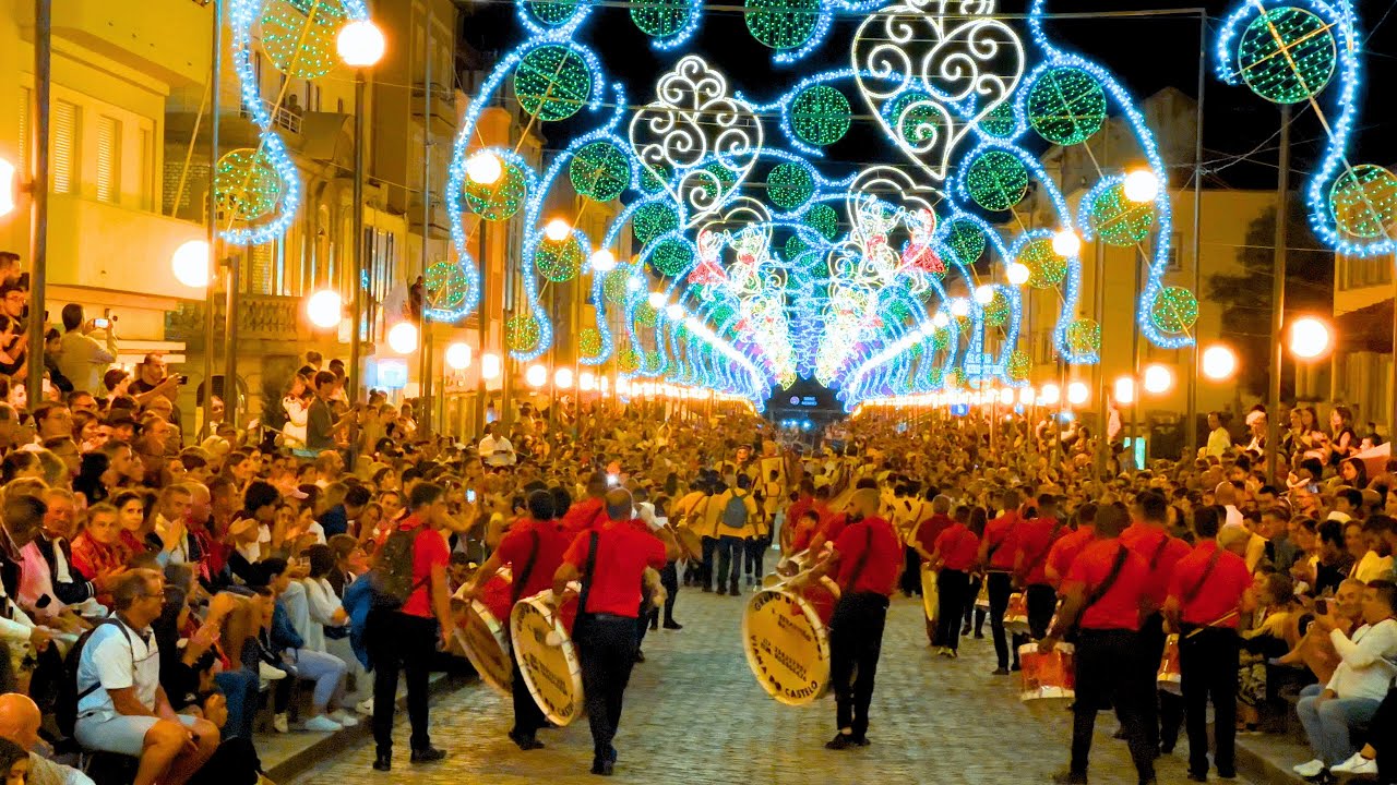 Parade of Drum Groups and Big Heads | Festas da Agonia 2023 in Viana do Castelo