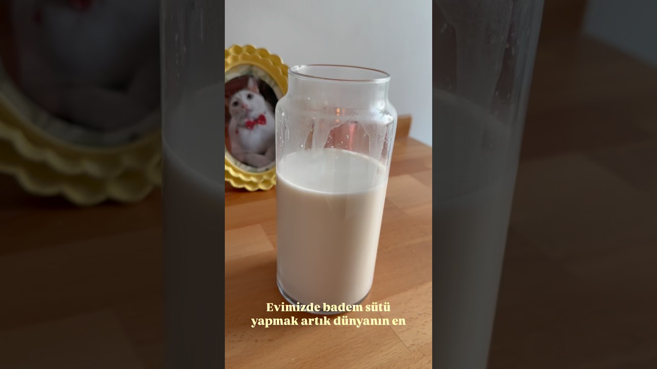 Ev Yapımı Badem Sütü 🥛✨ #fyp #yemek #yemektarifleri