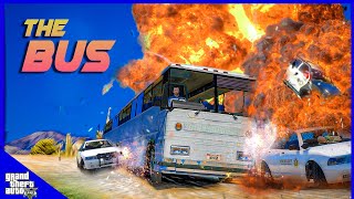 The Hard Bus | gta 5  - illegal Bus is on the Run (mods)