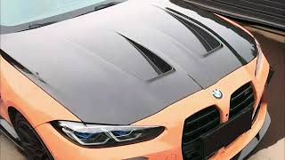 For 2021-25 Bmw G80 G82 G83 M3 M4 Real Carbon Fiber Dtm-N Style Front Vented Hood Panel Superautousa