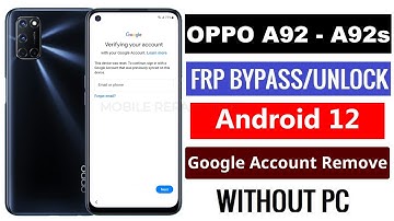 Oppo A92 Frp Bypass Android 12 | Oppo cph2059 FRP Bypass | Oppo A92 Google Account Remove Without Pc