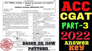 acc cgat answer key / acc current and general awareness test 2022 screenshot 5