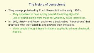 [2][2]Perceptrons  The first generation of neural networks (8 min)