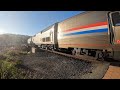 Amtrak train #536 &amp; #5 California Zephyr in Martinez Ca 1/23/25