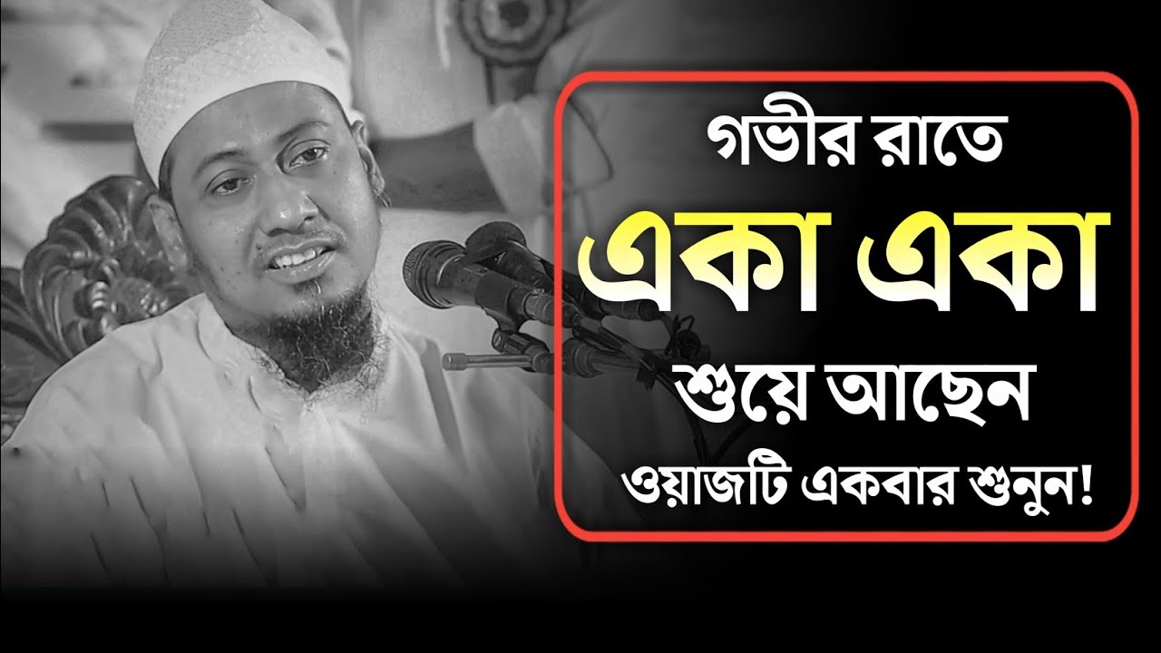 মন খারাপ😭 তাহলে এই ওয়াজটি একবার শুনুন।আনিসুর রহমান আশরাফি ওয়াজ।Anisur Rahman Asrafi Emotional Waz