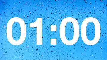 timer - 1 minute countdown with rain sound