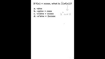 AP Calc MC Question 016; product rule #Shorts