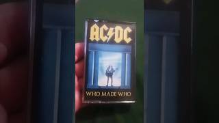 Cassette unboxing 🔔AC/DC 🔔 Who Made Who 1986 Atlantic.  Does it hold up in 2023? Please 👍or comment!