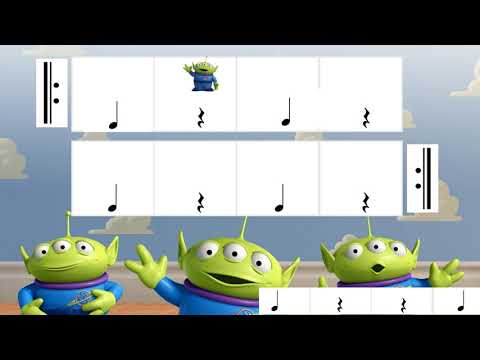 Toy Story Quarter Notes and Rests Play Along