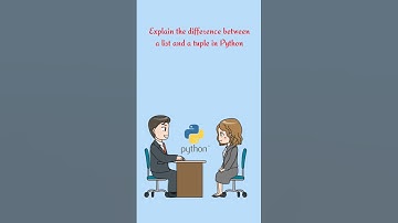 Difference between a list and tuple in Python? #python #interview