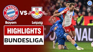 Highlights Bayern Munich vs Leipzig | Kane vô lê lập cú đúp đỉnh cao gánh cả Bayern-Neuer xuất thần