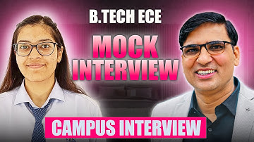 B.Tech ECE Campus Interview I Campus Placements I Mock Interview I Dr. Arvind Singh Pemawat