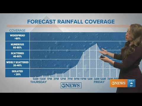 Rain tonight, pleasant weekend ahead - YouTube
