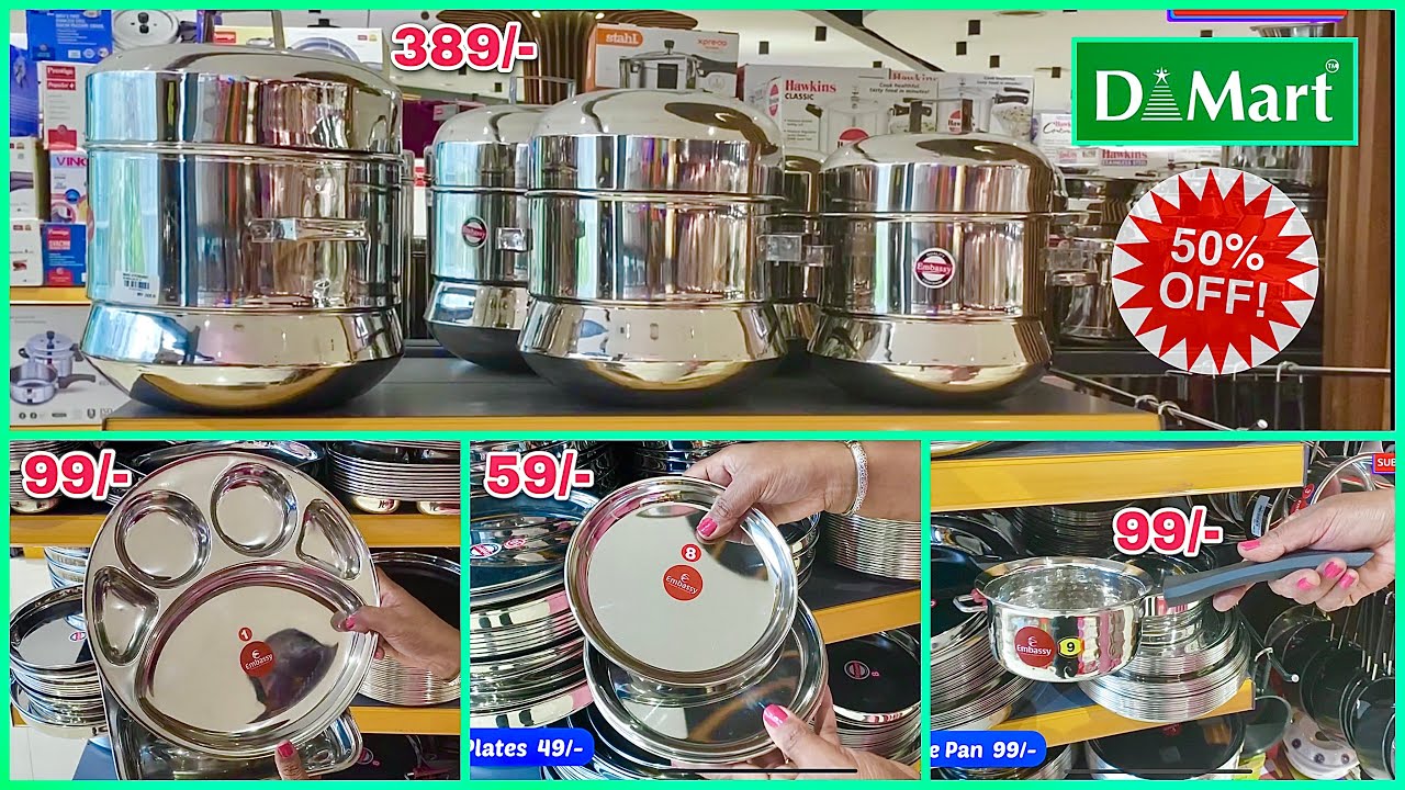 DMART Stainless Steel 50% OFF Clearance Sale, Pick any Offer, Kitchen Items #onlineshopping