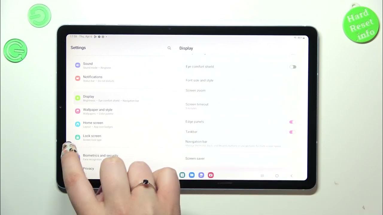 How to Change Screen Timeout in SAMSUNG Tab S6 Lite 2022 Screen Time