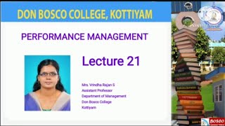 LECTURE 21--PERFORMANCE MANAGEMENT - -JOB COMPETENCY ASSESSMENT