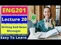 ENG201 | Lecture 20 | Writing Bad-News Messages | Urdu-Hindi | #EasyLearningClub