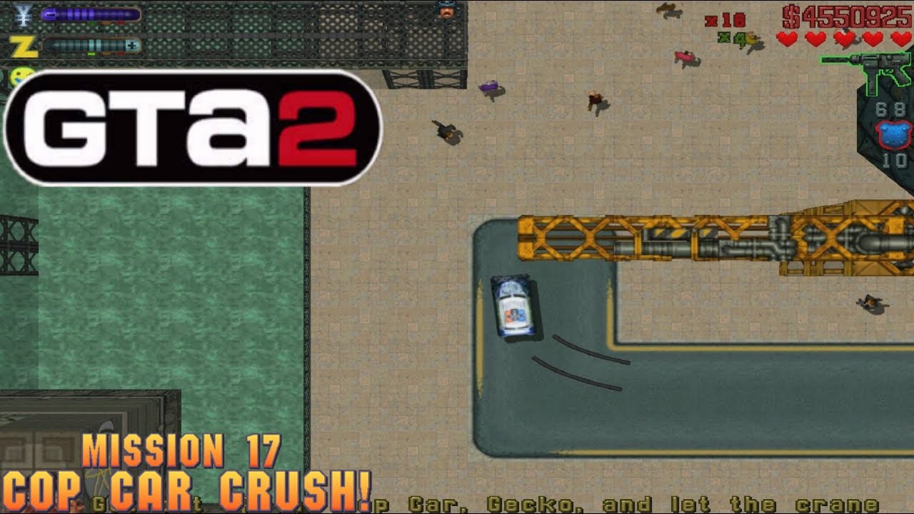 GTA 2 PC Mission 17 Cop Car Crush YouTube gta-2-pc-mission-17-cop-car-crush-youtube