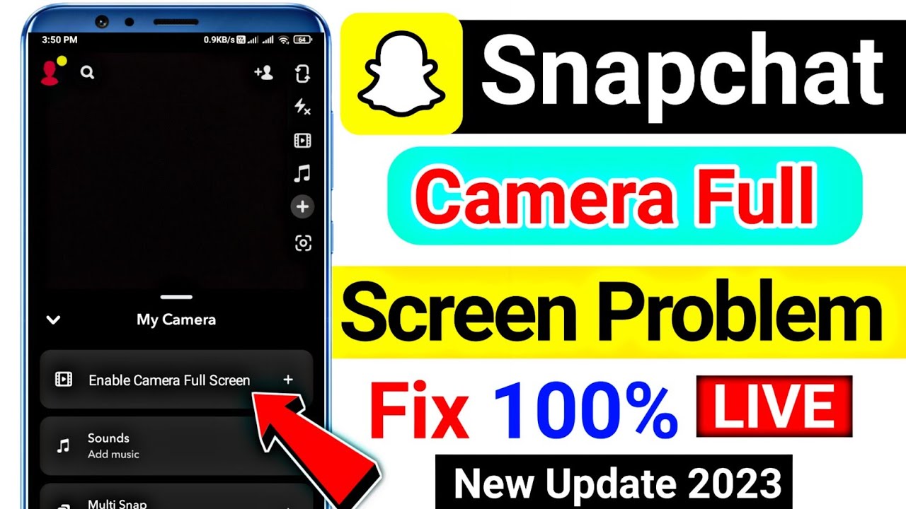 Snapchat camera full screen problem (500 Fix ) how to make Snapchat