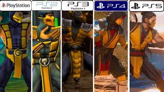 Mortal Kombat PS1 vs PS2 vs PS3 vs PS4 vs PS5 Graphics Comparison