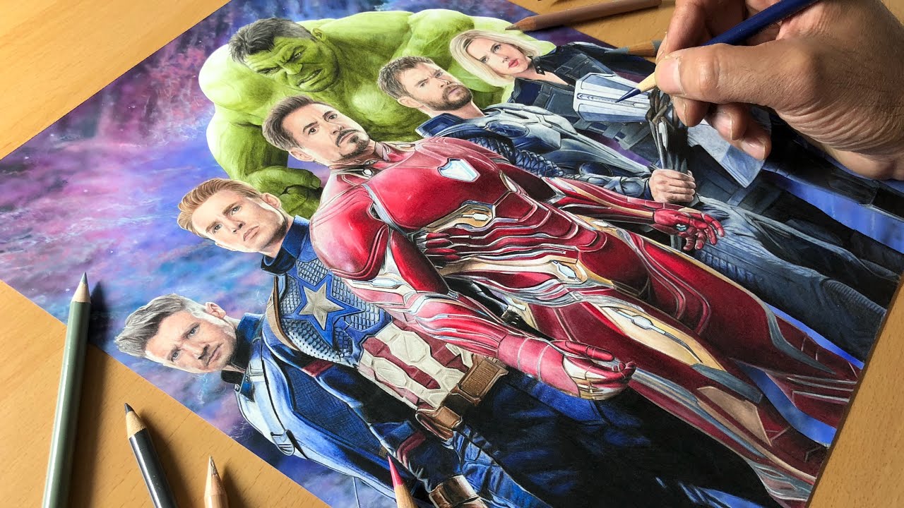 The Avengers Artwork   Timelapse  Artology