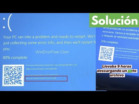 driver power state failure windows 10 solucion