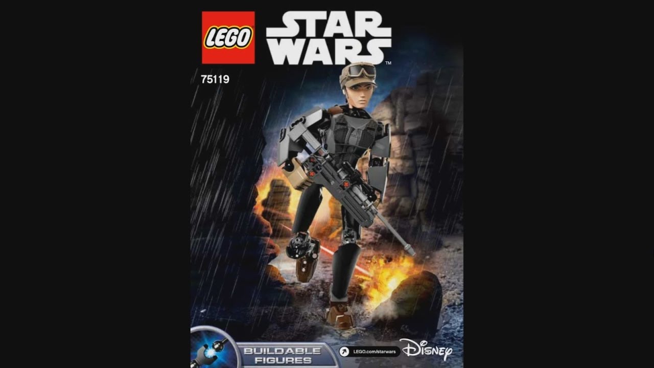 LEGO Constraction Star Wars 75119 Sergeant Jyn Erso - instruction timelapse