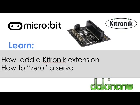 How to add the Kitronik 16 Servo block to a Microbit project