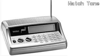 RadioShack PRO-405 Warning, Watch, Advisory, and Alert tones