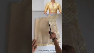 How to make a shawl collar blouse #shawl #collarblouse #sewinghacks #diy #trending #ytshorts #viral