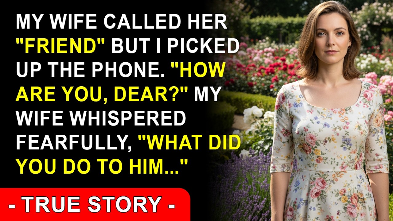 My wife called her “friend,” but I picked up the phone. “How are you, dear” My wife