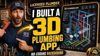 I'm a licensed plumber and I just built a 3D plumbing layout app from scratch. No coding background.