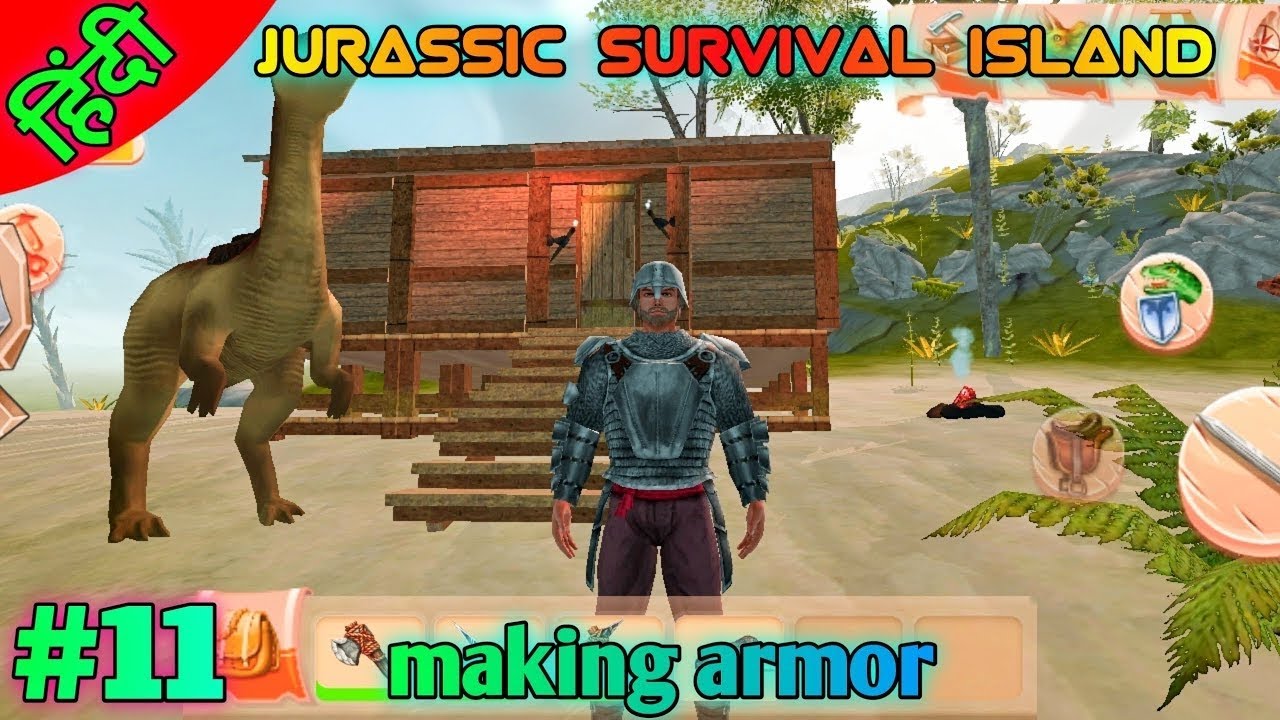 JURASSIC SURVIVAL ISLAND 🏝️ । making Armor। trending gaming YouTube