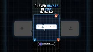 Modern Curved Tab Navbar with HTML, CSS and JS 🚀