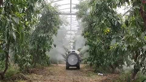 Fully autonomous orchard and vineyard sprayer