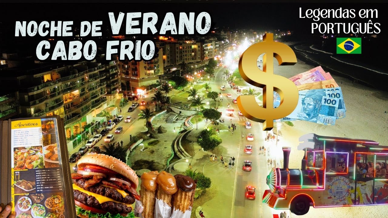 CUANTO CUESTA CENAR EN CABO FRIO ??? 🇧🇷🍟🍕🍦