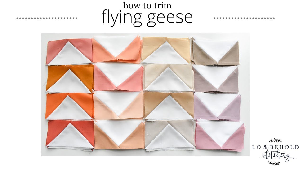 How to Trim Flying Geese