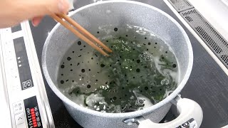 生ワカメを茹でたら大量に出てきた...