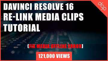 DaVinci Resolve 16 - Re-link Media Clips Tutorial - [ Fix Media Offline ]