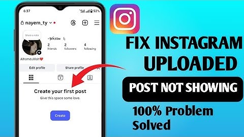 Fix Instagram Post Not Showing On My Profile Problem | Instagram Post Missing Fix