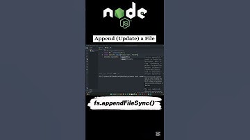 Append Data to a File in Node.js Using fs Module in 20 Seconds! ✍️ #coding #nodejs #javascript