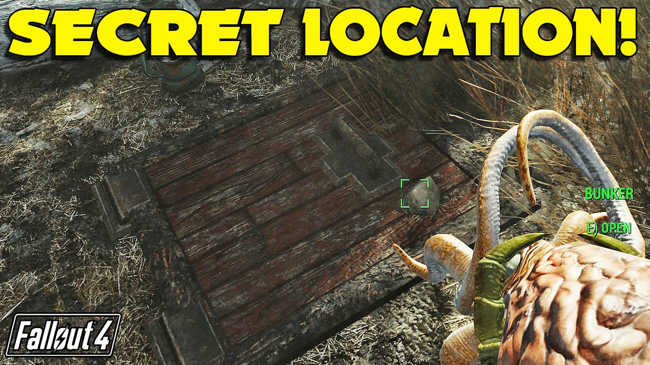 Fallout 4 Far Harbor Secret Trap Door that Leads Underground! YouTube