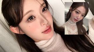 따수운 미녀 느낌 𖠚(¨⸝⸝⸝)ᐝ♡ 장원영 메이크업 | 웜톤 베이지 메이크업 grwm