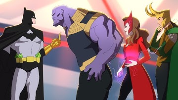 Batman,The Avengers & Spider Society React to How Batman Would DESTROY THE AVENGERS VILLAINS!