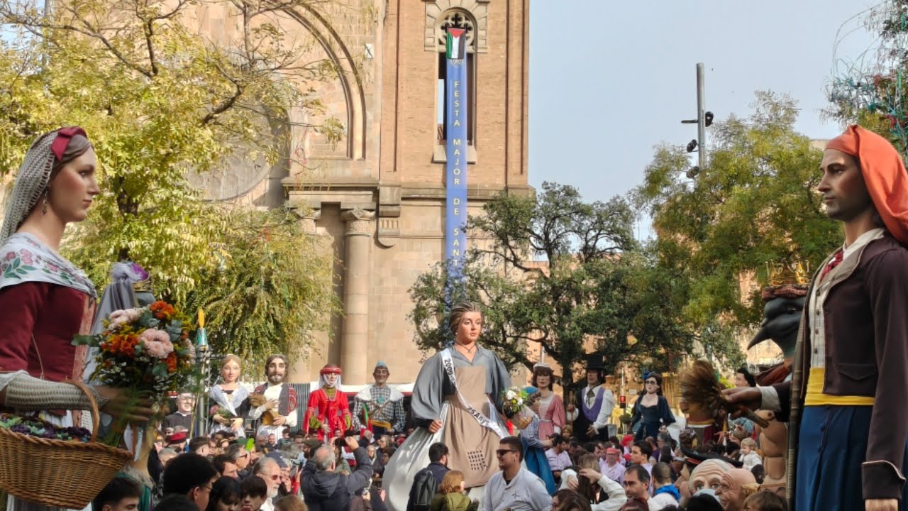 Cercavila de Festa Major de Sant Andreu del Palomar 2025. Trobada gegantera
