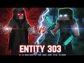 Herobrine vs entity 303 PCS ladai danger fight in Minecraft gameplay 🤍🤍🤍🆚💙💙💙.....