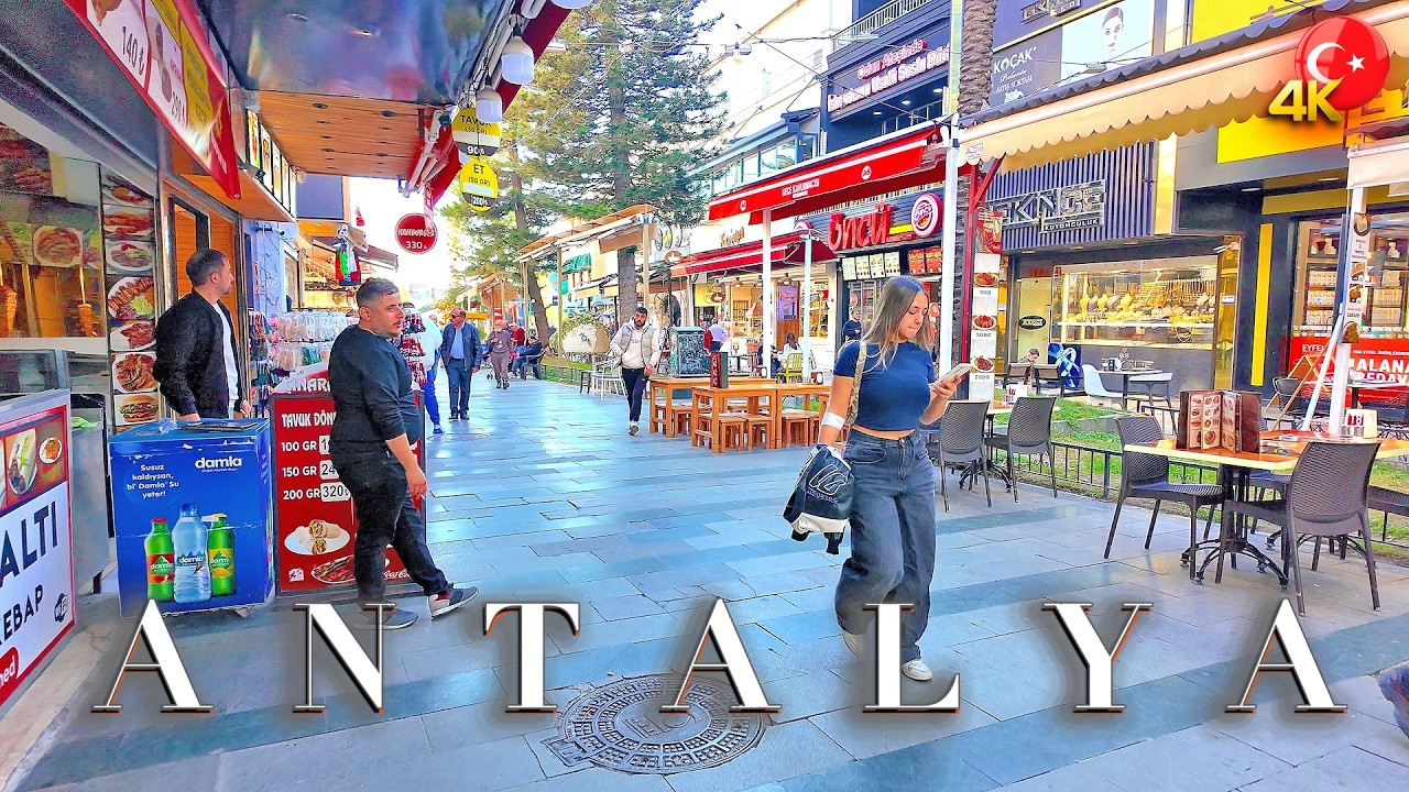 ANTALYA 📍 4K Walking Tour through the Old City to Mark Antalya TÜRKIYE 🇹🇷 Ambient Sound #turkey